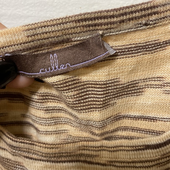 Cullen Knit Tank Top natural colors rouched side - Picture 2 of 6